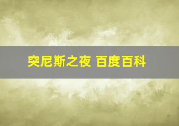 突尼斯之夜 百度百科